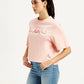 Women's Typographic Print Relaxed Fit T-shirt - Side View