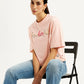 Women's Typographic Print Relaxed Fit T-shirt - Styleshot View