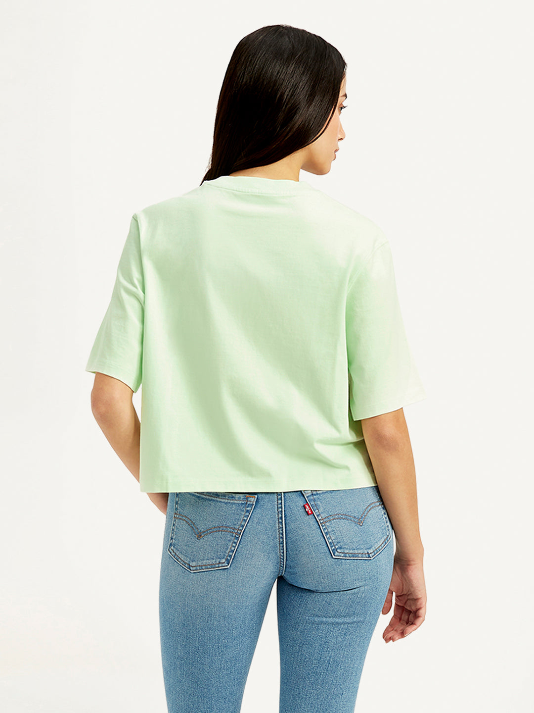 Women's Graphic Print Relaxed Fit T-shirts - Back View
