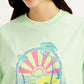 Women's Graphic Print Relaxed Fit T-shirts - Detail View
