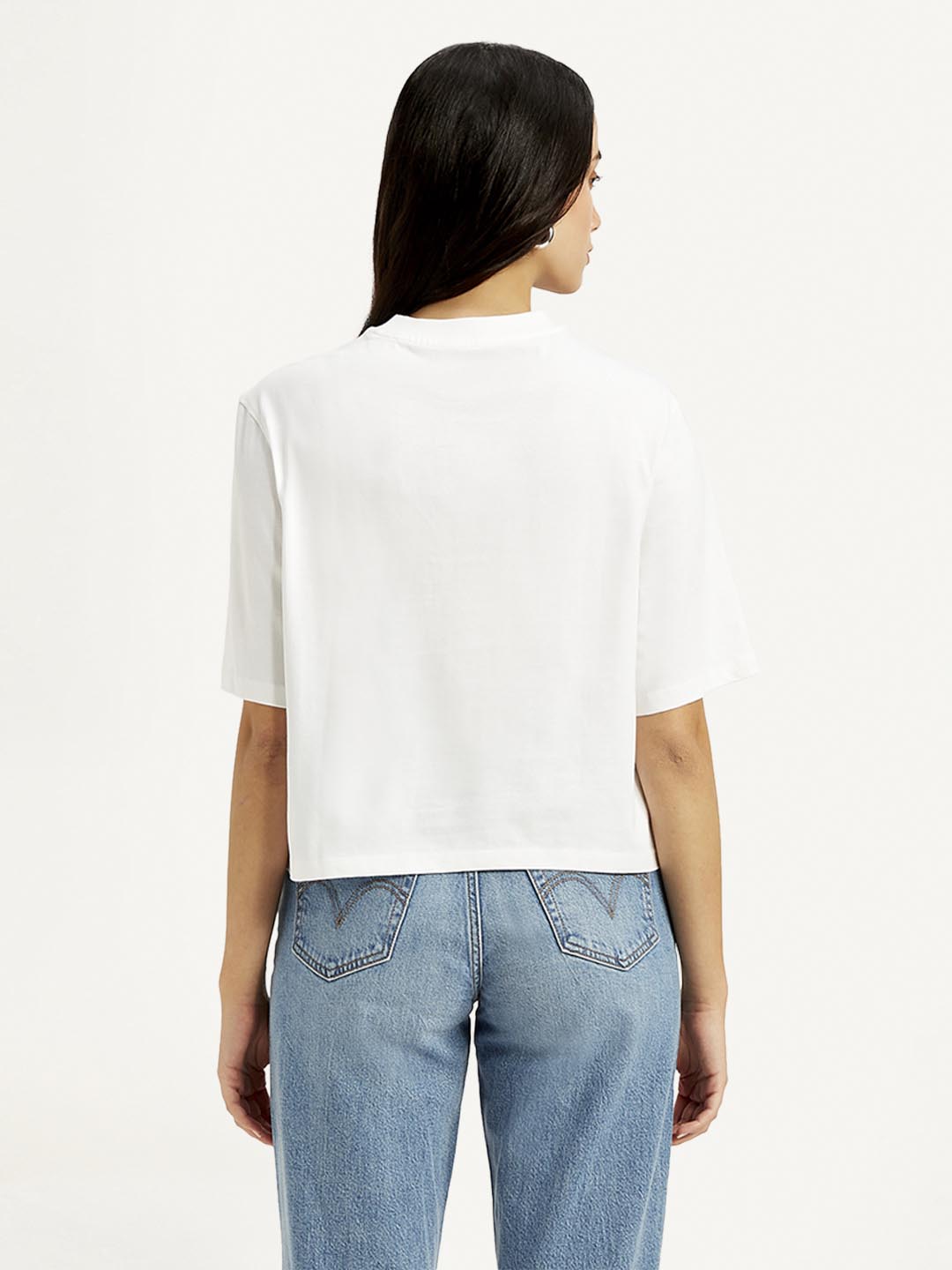 Women's Graphic Print Relaxed Fit T-shirts - Back View