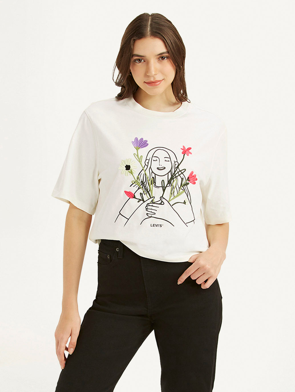Women's Graphic Print Boxy T-shirt - b1ca1f4a-f846-40b6-8324-aefdeab8d6a6 View