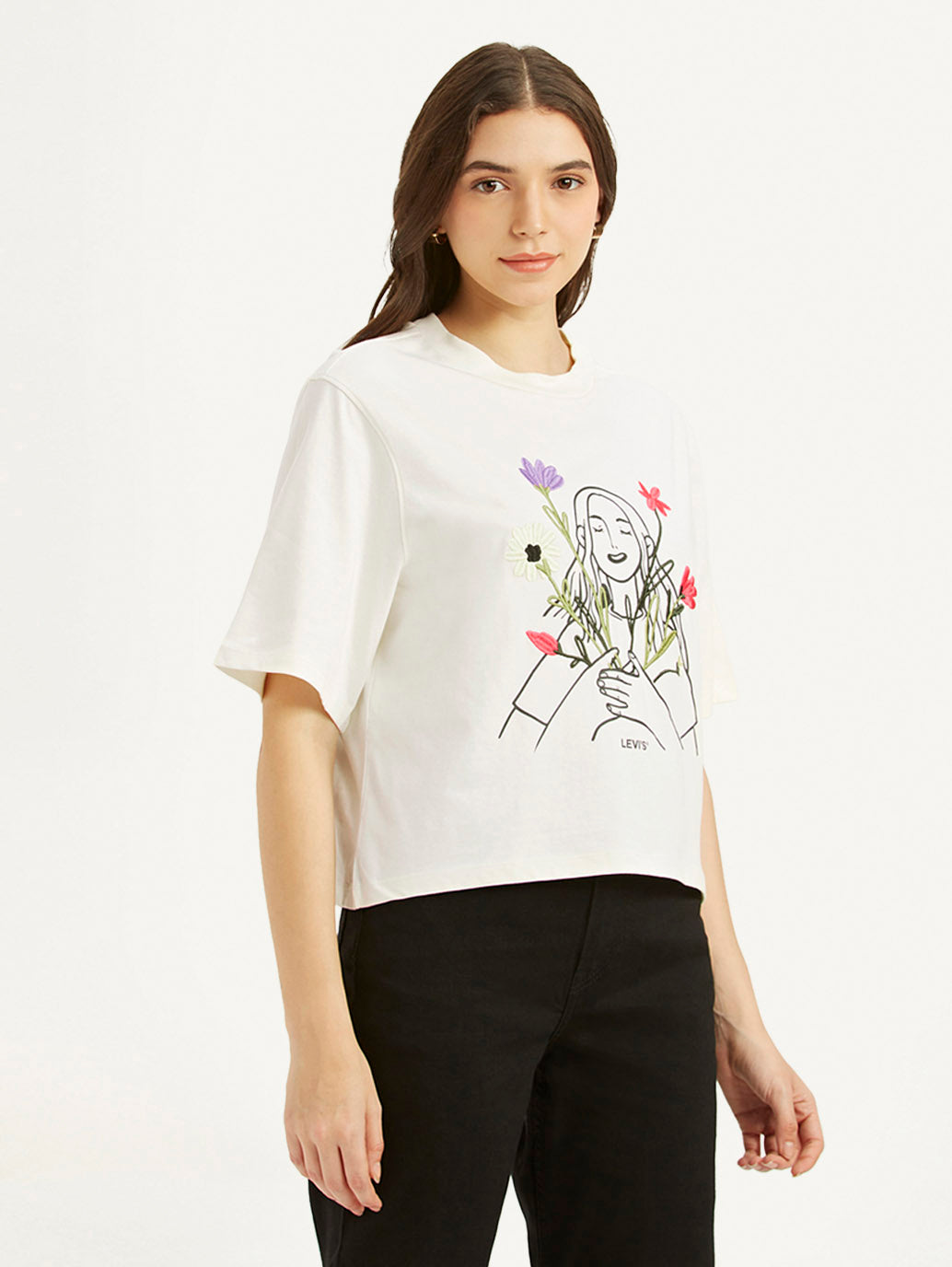 Women's Graphic Print Boxy T-shirt - 208ab078-5204-4b2f-ad38-b63e4095a5c1 View