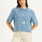 Women's Printed Sporty Fit T-Shirt - Front View