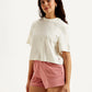 Women's Brand Logo Boxy T-shirt - Side View