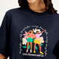 Women's Graphic Print Boxy T-Shirt - Detail View