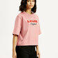 Women's Brand Logo Relaxed Fit T-shirt - Side View