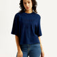 Women's Brand Logo Boxy T-shirt - Styleshot View