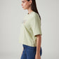Women's Embroidered Relaxed Fit Embroidery T-Shirt - Side View