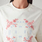 Women's Embroidered Relaxed Fit T-Shirt - Detail View