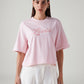 Women's Embroidered Relaxed Fit Embroidery T-Shirt - Front View