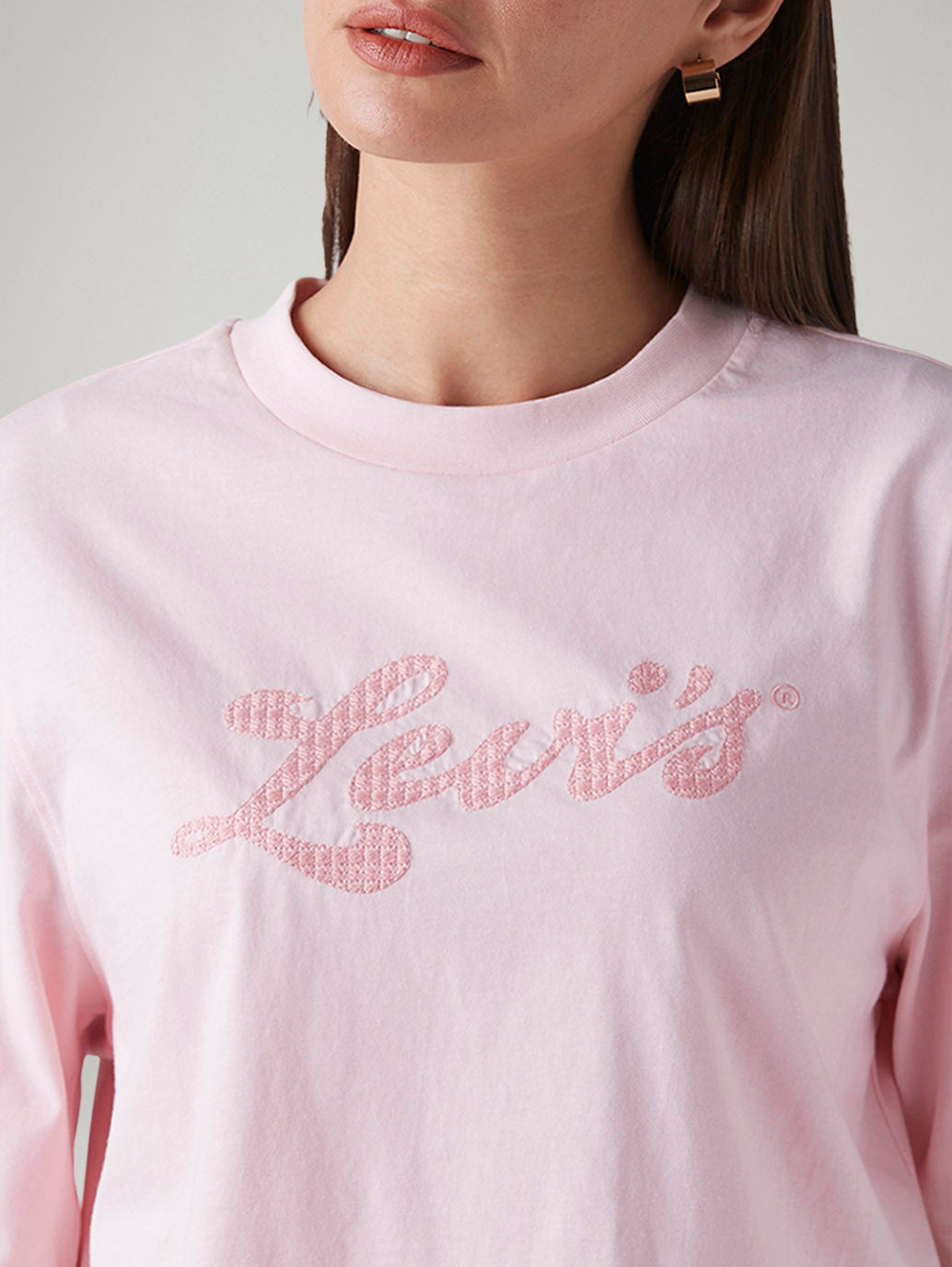 Women's Embroidered Relaxed Fit Embroidery T-Shirt - 20 View