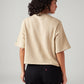 Women's Embroidered Relaxed Fit T-Shirt - Back View