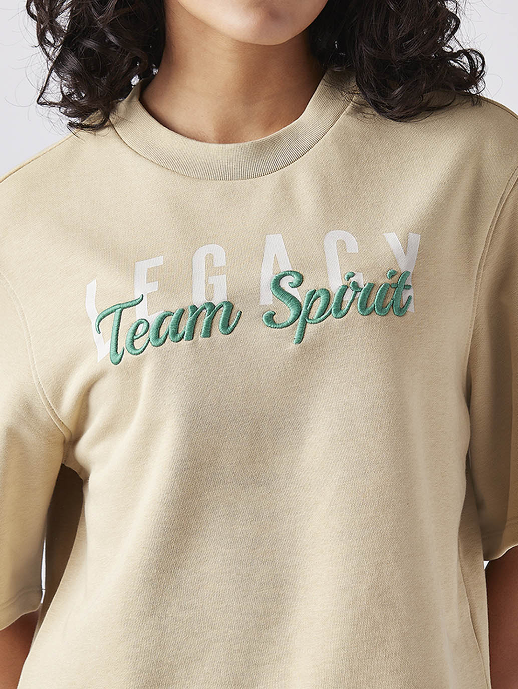 Women's Embroidered Relaxed Fit T-Shirt - 20 View