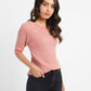 Women's Striped Round Neck Top - f15afebd-f402-4171-a4f3-0b7b5976bc21 View