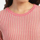 Women's Striped Round Neck Top - bc650a05-51e8-4fe9-9ce2-a0eefeb037a4 View