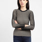 Women's Striped Crew Neck Top - 3e039b05-f5f2-4b73-9024-297edb5b21f9 View