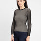 Women's Striped Crew Neck Top - 66b6c902-9b14-458d-8cd7-a2522966ff52 View