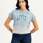 Women's Brand Logo Crew Neck Top - Front View