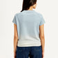 Women's Brand Logo Crew Neck Top - Back View
