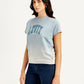 Women's Brand Logo Crew Neck Top - Side View
