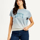 Women's Brand Logo Crew Neck Top - Styleshot View