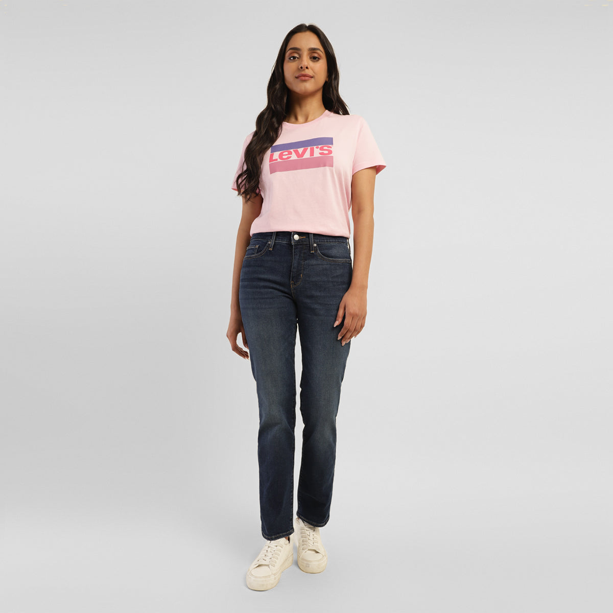 Women's 314 Blue Straight Fit High Rise Jeans - 20Front View