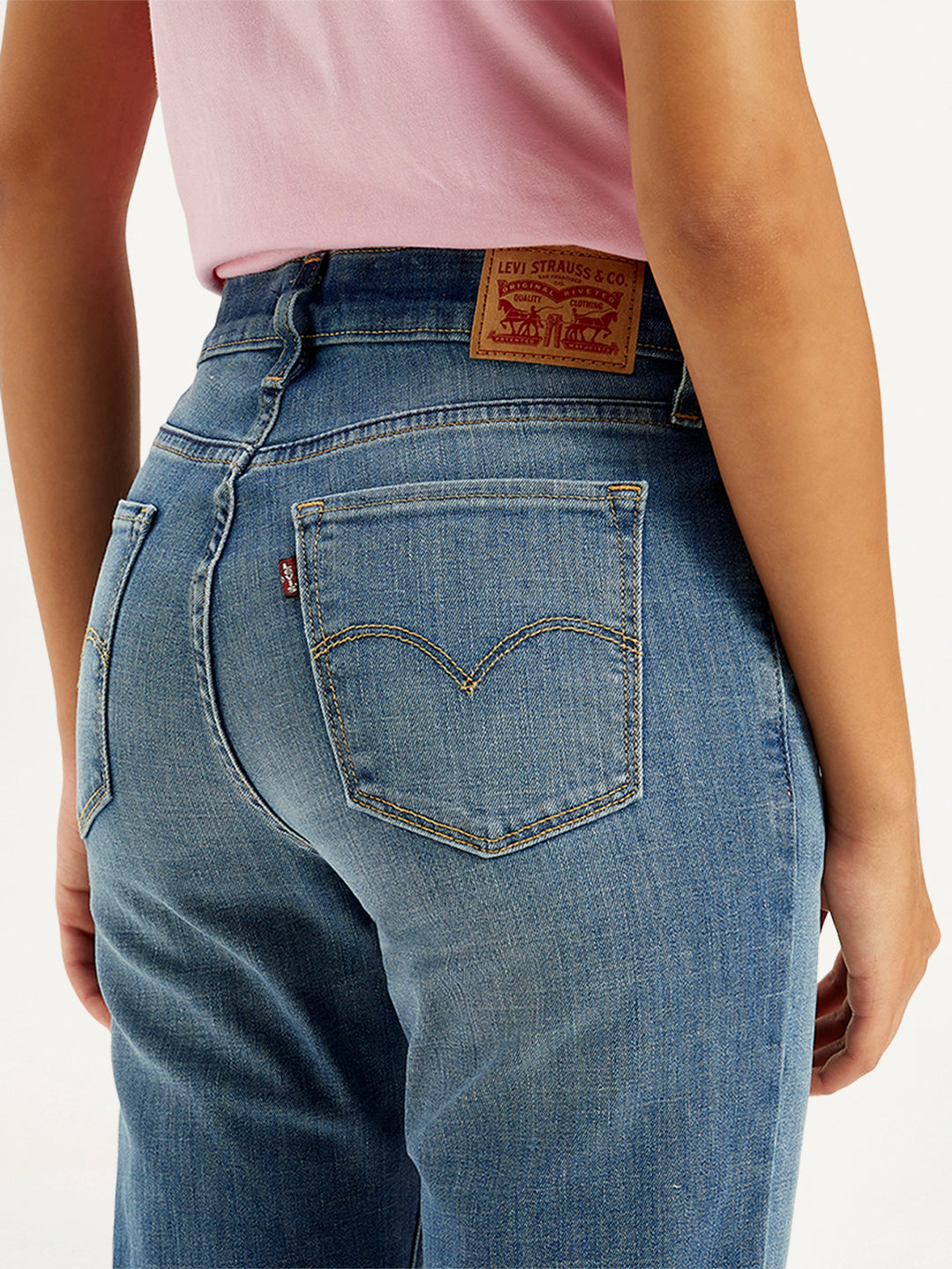 Women's 314 Blue Straight Fit High Rise Jeans - f68352bb-1de7-4ab2-8d7f-52017ff6b55d View