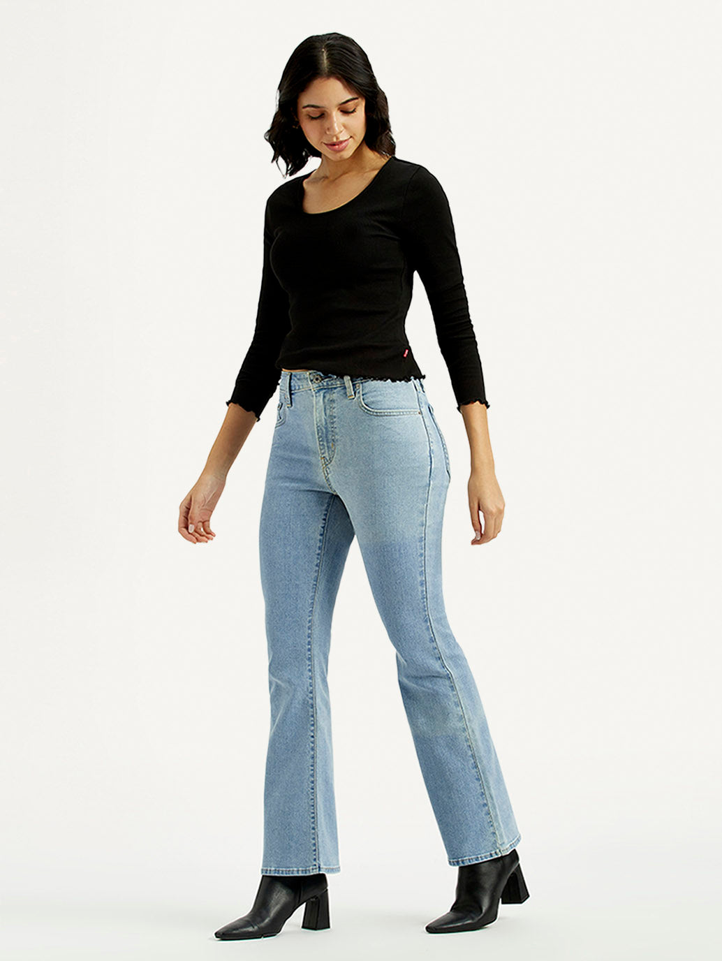 Women's 726 Light Indigo Flared Fit High Rise Jeans