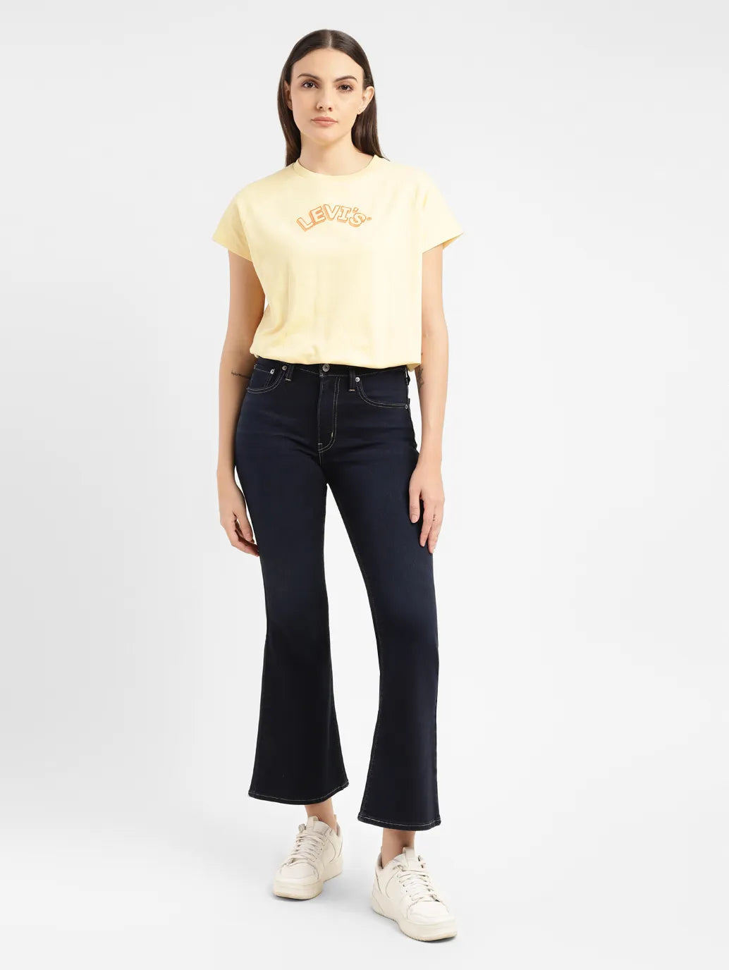 Women's 726 Blue Flared Fit High Rise Jeans - 52ef4dd1-77a6-4ef5-b627-941b34138678 View