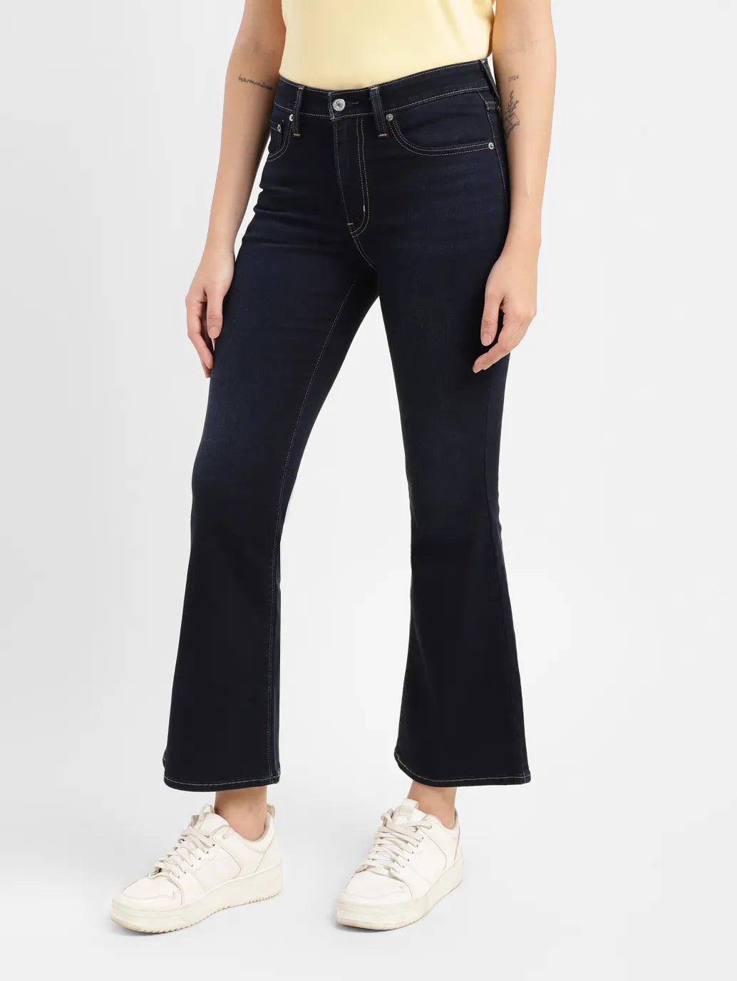 Women's 726 Blue Flared Fit High Rise Jeans - ac8eac3f-9e8d-4e99-9d21-5eec9144a3b0 View