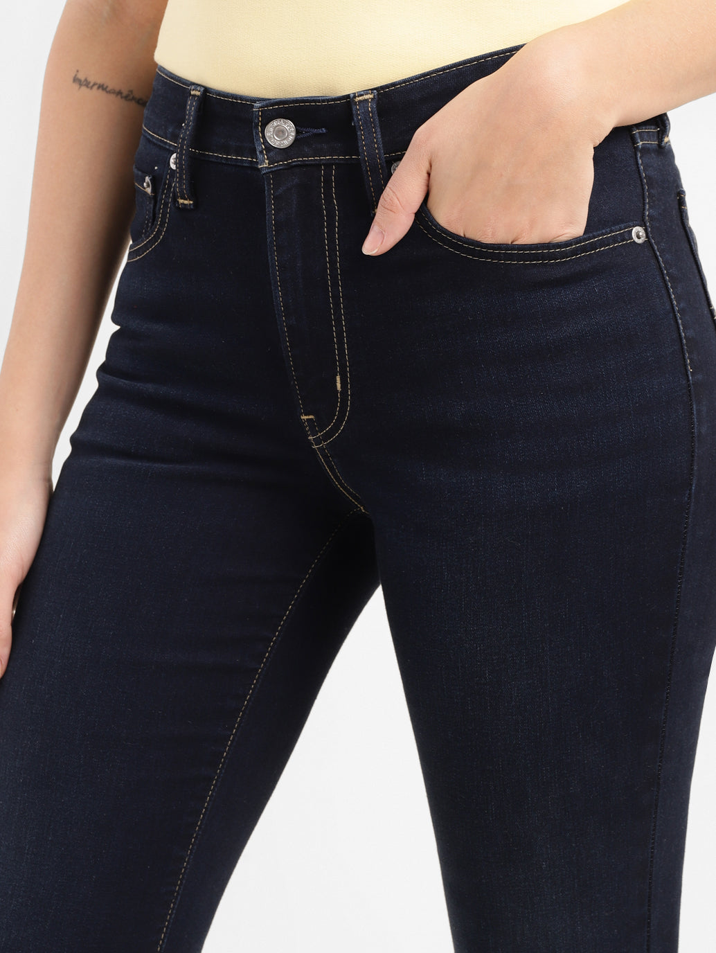 Women's 726 Blue Flared Fit High Rise Jeans - 0c8bd15b-a4b3-4eac-b4d2-698c5352d9ab View