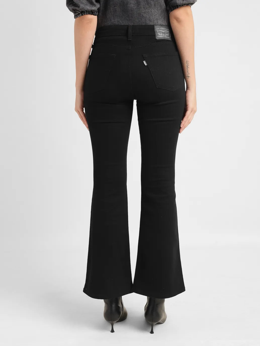 Women's 726 Black Flared Fit High Rise Jeans - 297cad5b-f710-4d16-a9fb-db8affb0c824 View