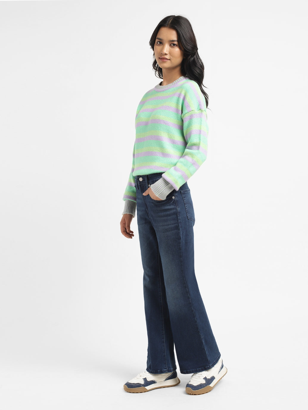 Women's 726 Indigo Flared Fit High Rise Jeans