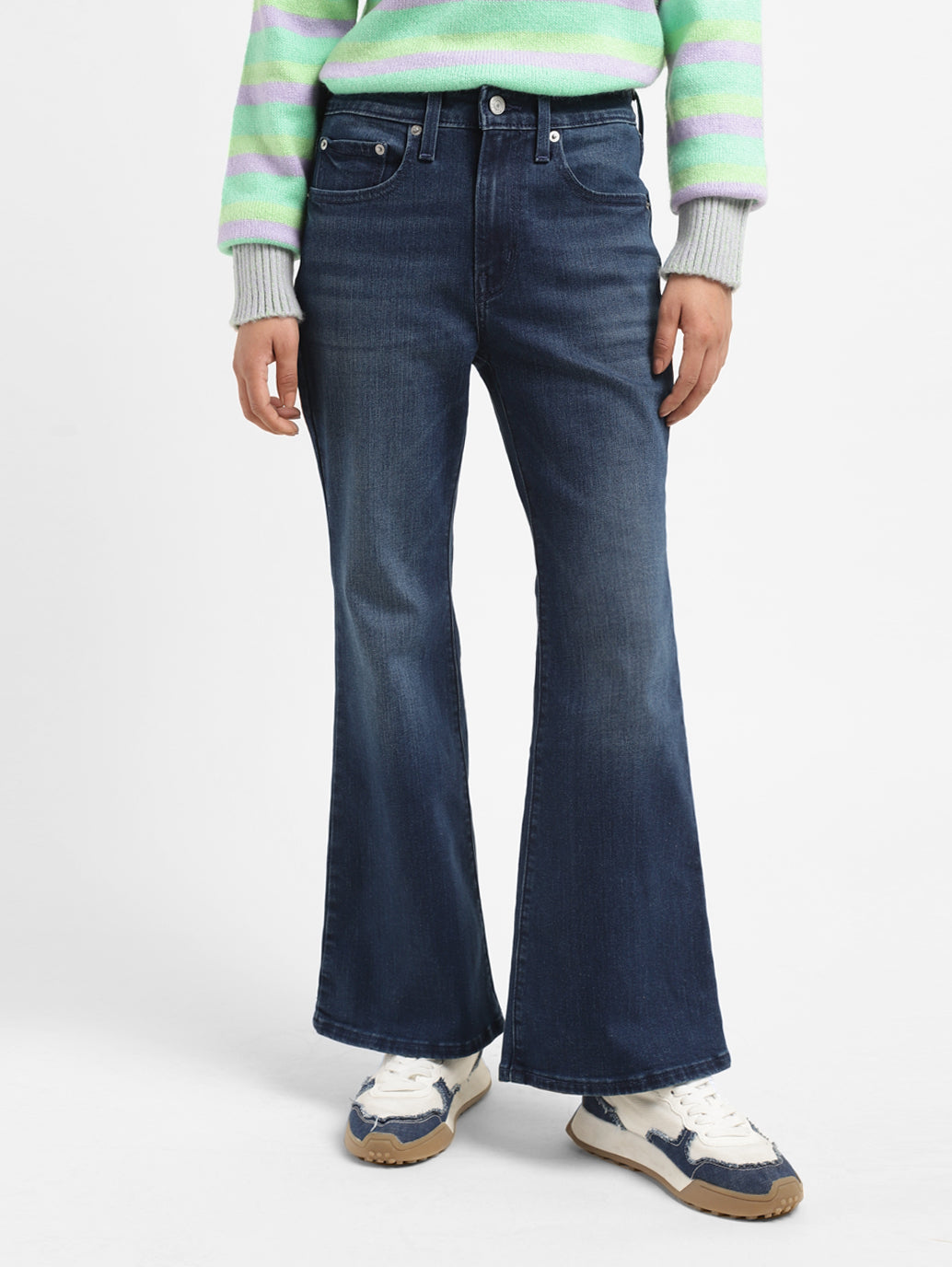 Women's 726 Indigo Flared Fit High Rise Jeans - af15afc7-30a3-49df-a8e3-38a3fef14aa2 View