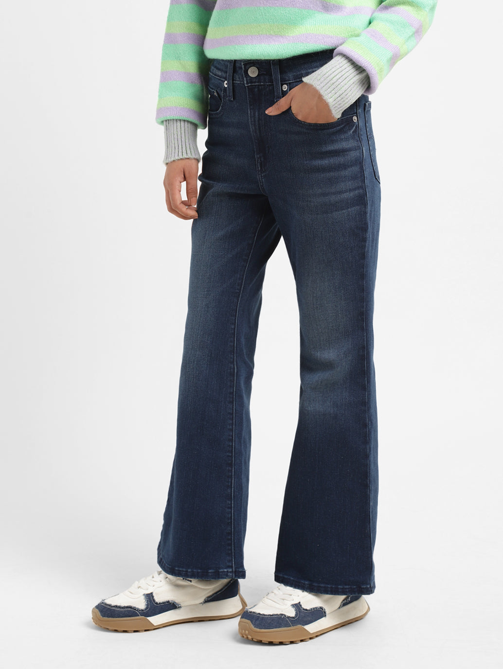 Women's 726 Indigo Flared Fit High Rise Jeans - ee24c148-9bb1-4f17-a94a-6b96101d3336 View