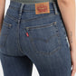 Women's 726 Blue Flared Fit Mid Rise Jeans - 762b149b-e174-4bd8-b9ca-43cb4fef13b0 View