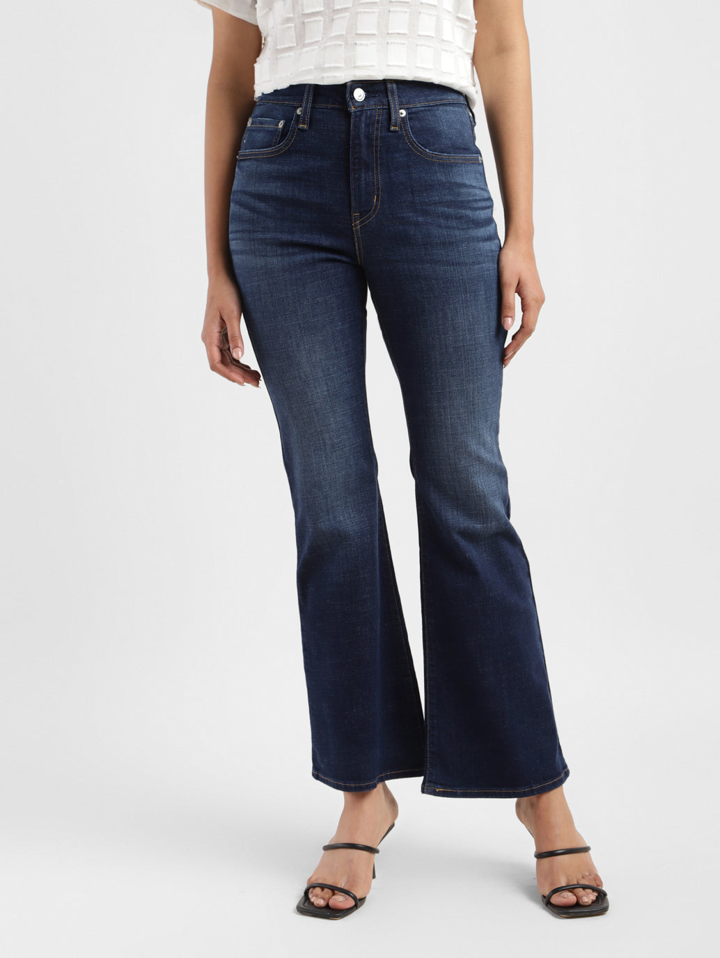Women's 726 Blue Flared Fit Mid Rise Jeans - 0cbca7f8-0592-4079-99c8-a26f2a8a88af View