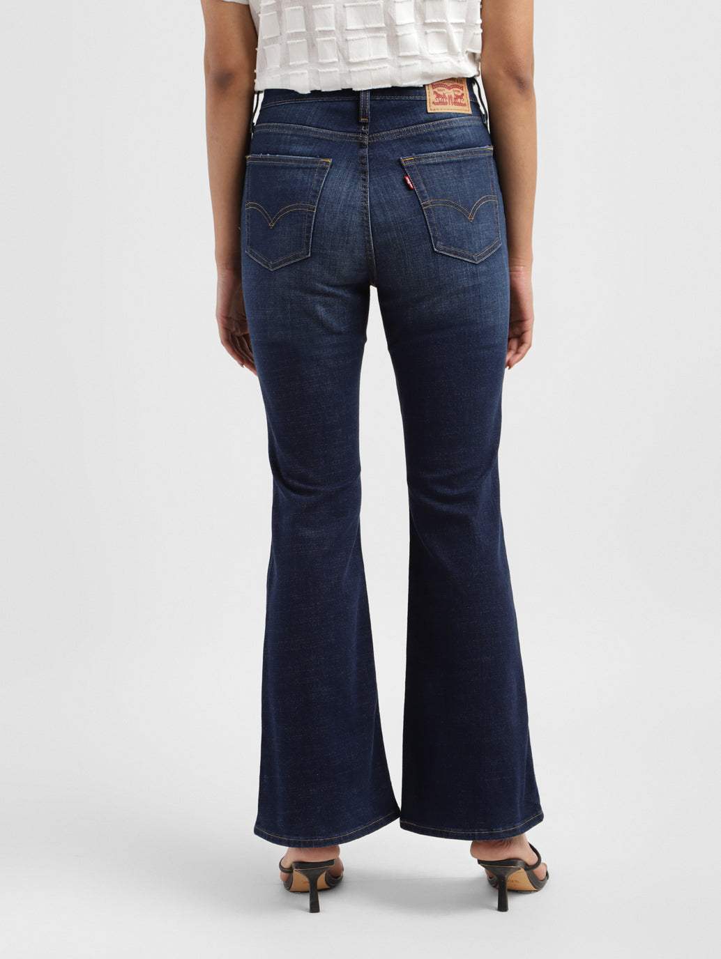Women's 726 Blue Flared Fit Mid Rise Jeans - 761aec30-8bad-4b9b-ad63-4f839267fb82 View