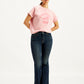 Women's 726 Blue Flared Fit High Rise Jeans - 8a170069-21d3-4367-add1-9891c070b5bb View