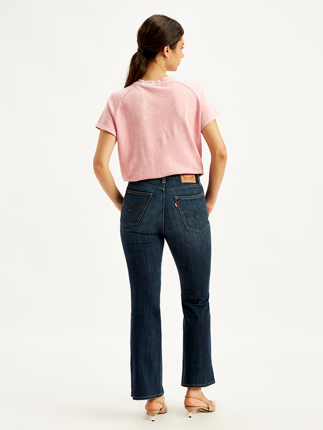 Women's 726 Blue Flared Fit High Rise Jeans - 39491063-7be0-4776-a233-f95dc7bfe675 View