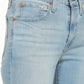 Women's 726 Blue Flared Fit High Rise Jeans - Detail View