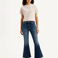 Women's 726 Blue Flared Fit Mid Rise Jeans - Front View