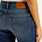 Women's 726 Blue Flared Fit Mid Rise Jeans - Detail View