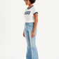 Women's 726 Blue Flared Fit Mid Rise Jeans - Side View