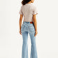 Women's 726 Light Blue Flared Fit High Rise Jeans - Back View