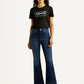 Women's 726 Dark Indigo Flared Fit High Rise Jeans - Front View