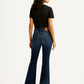 Women's 726 Dark Indigo Flared Fit High Rise Jeans - Back View