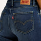 Women's 726 Dark Indigo Flared Fit High Rise Jeans - Detail View