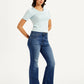 Women's 724 Blue Straight Fit High Rise Jeans - 7a365e3f-bc6b-470d-84d6-5b26930cf1c7 View